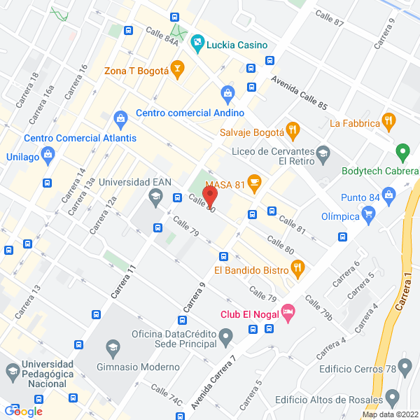 Mapa de Efelanta S.A.S.