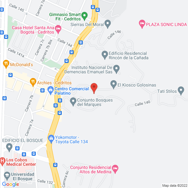 Mapa de Efinver S. En C.