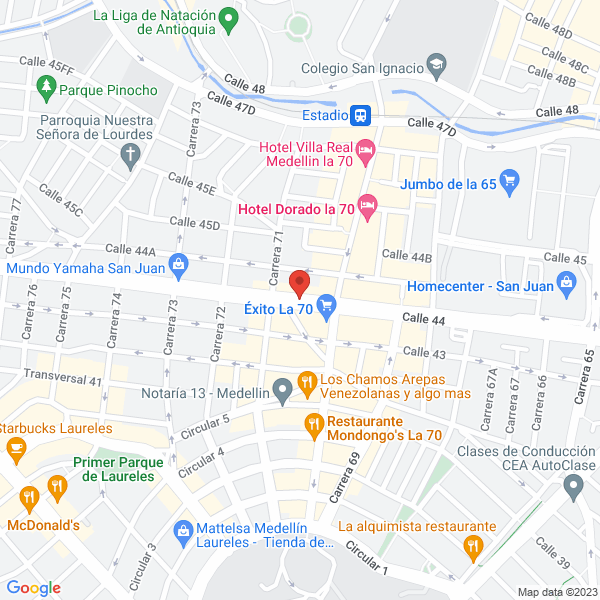 Mapa de Dispideco