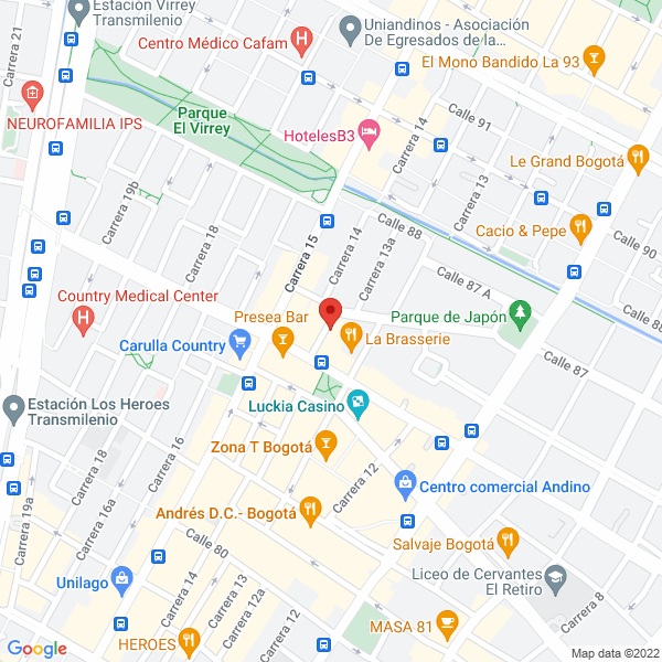 Mapa de Synapsis Colombia S.A.S.