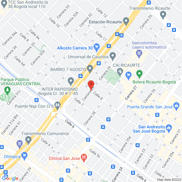 Mapa de Distrituberías R.B.