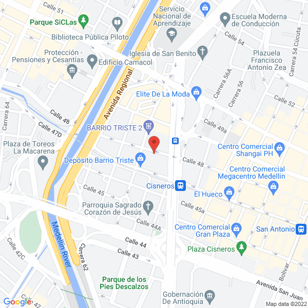 Mapa de Distriwal