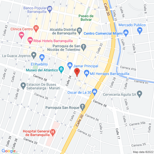 Map of El Punto Del Exhibidor