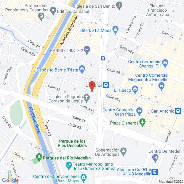 Mapa de Depósito De Maderas Metro Plus