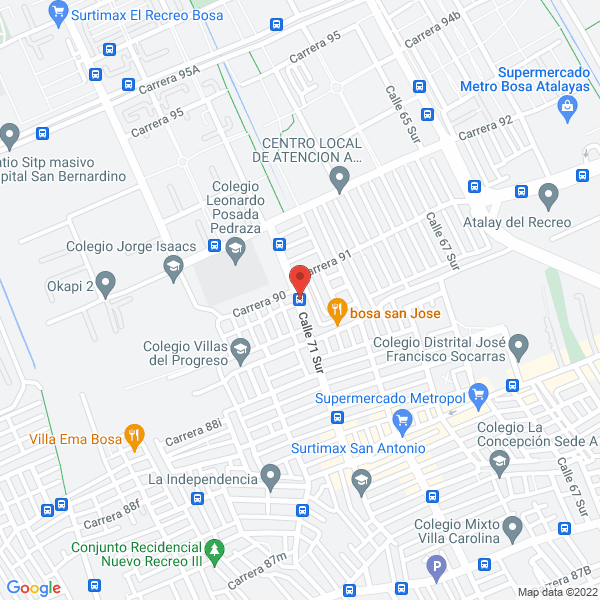 Mapa de Depósito Y Ferretería Jaipar Ll Ltda