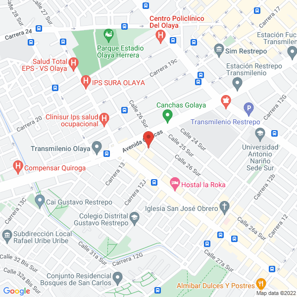 Mapa de Deportivos Orion'S
