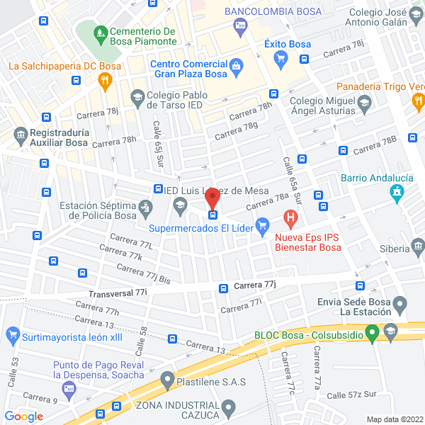 Mapa de Desarrollos Metálicos Ltda.