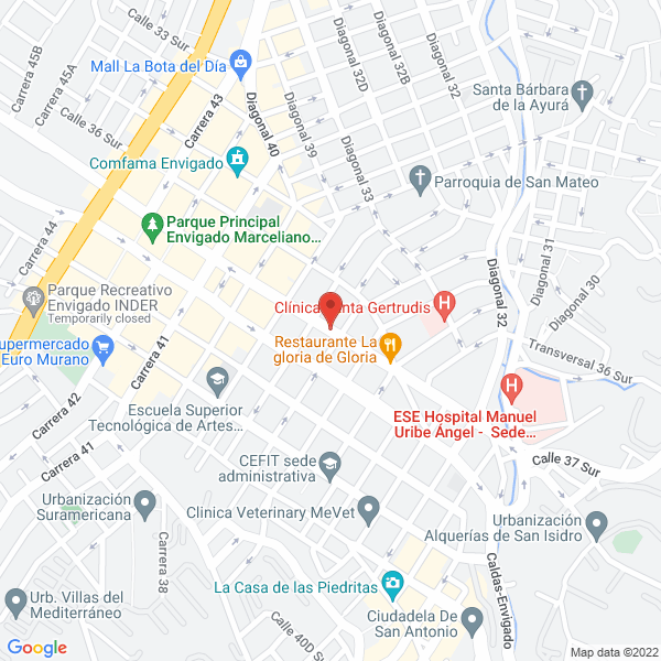 Mapa de Ebanistería Oscar Uribe