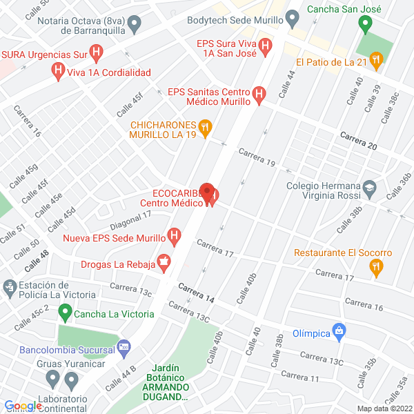 Map of Ecocaribe Centro Médico Ltda. I.P.S.