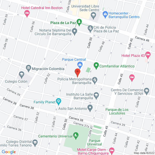 Map of Ecofill Barranquilla