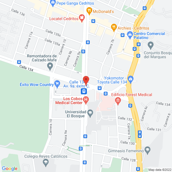 Mapa de Edificio El Bosque P.H.