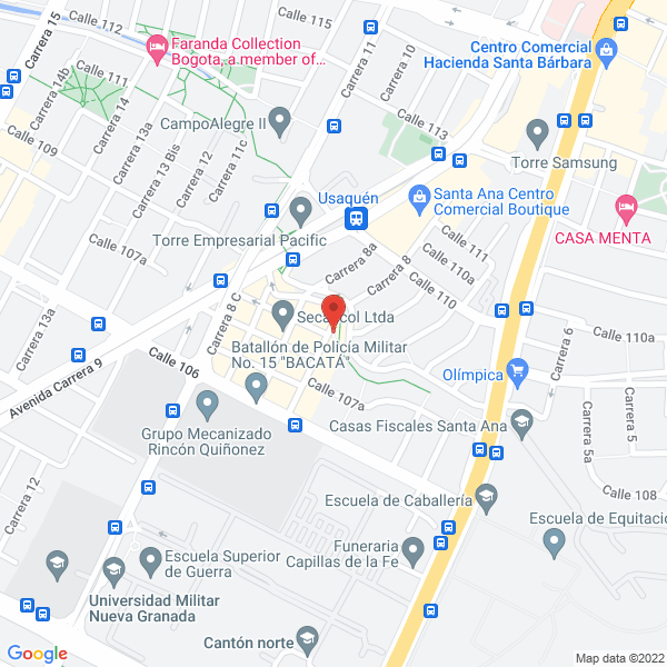 Mapa de Droguería Azteca