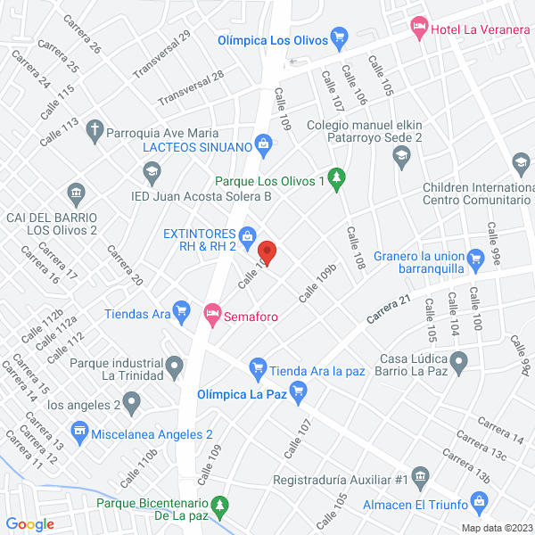 Map of Extintores R.H.