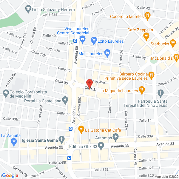 Mapa de Extra Service