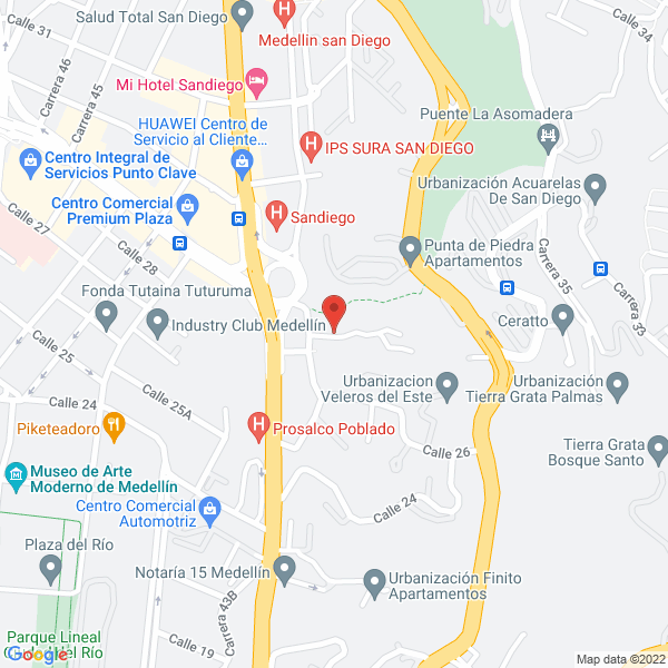 Mapa de Exxe Logistica