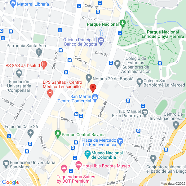 Mapa de Fajv Arquitecto S.A.S
