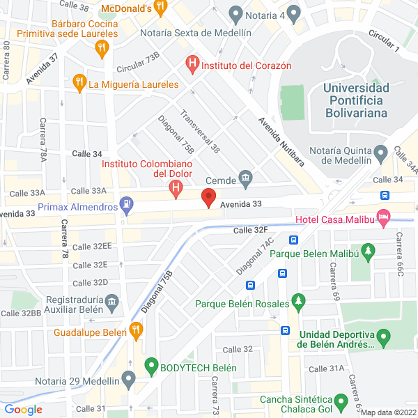 Mapa de Farmacia Coomeva