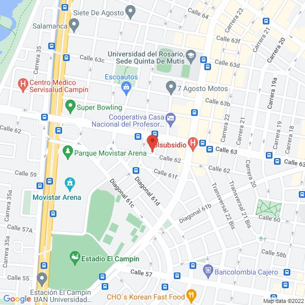 Mapa de Longa De Propiedad Raíz Peritazgos Y Avalúos D.C.