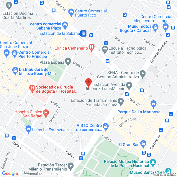 Mapa de Fedrreteria Cabanzo