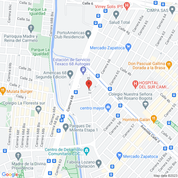 Mapa de Ferredistribuciones Herrera Rodrigez Ltda.