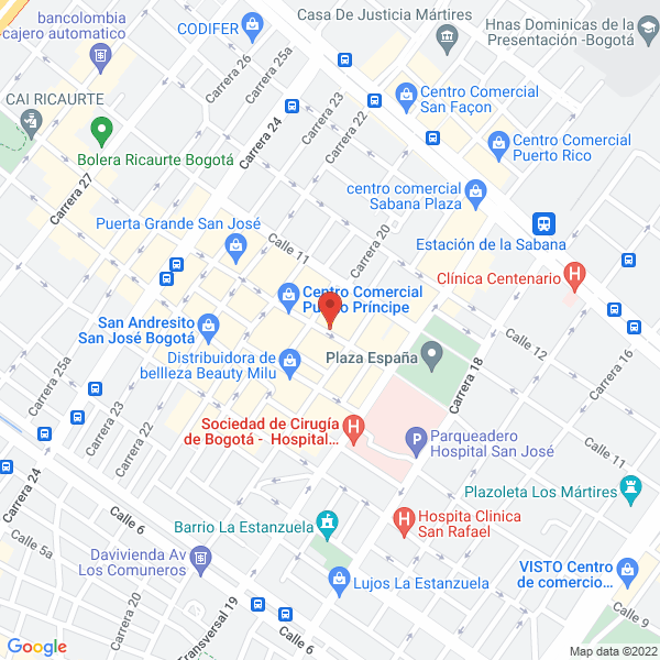 Mapa de Ferreeléctricos El Porvenir