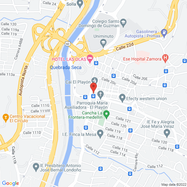 Mapa de Ferreléctricos El Playon