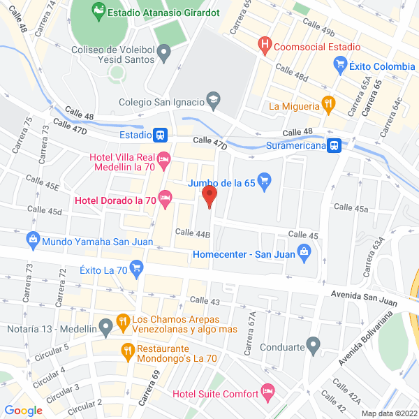 Mapa de English Office Service S.A.S.