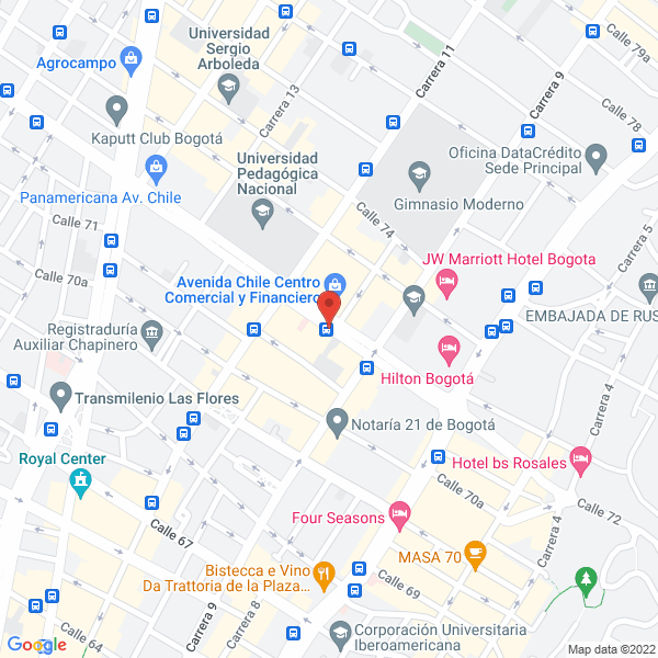 Mapa de Fashion Tv Producciones S.A.S.