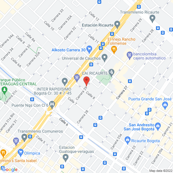 Mapa de Ferretería Alvaro Martínez B & Cía. Ltda.