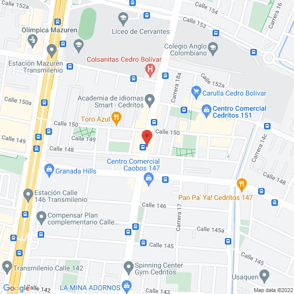 Mapa de English Book Center Ltda