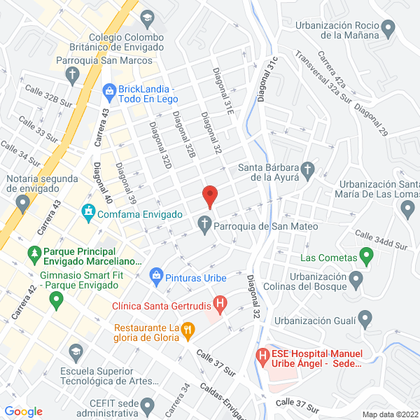Mapa de Excolfrut