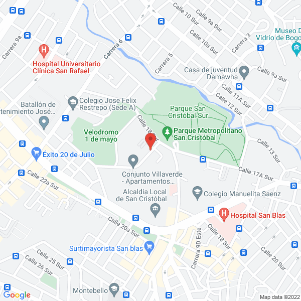 Mapa de Exfumitec Colombia