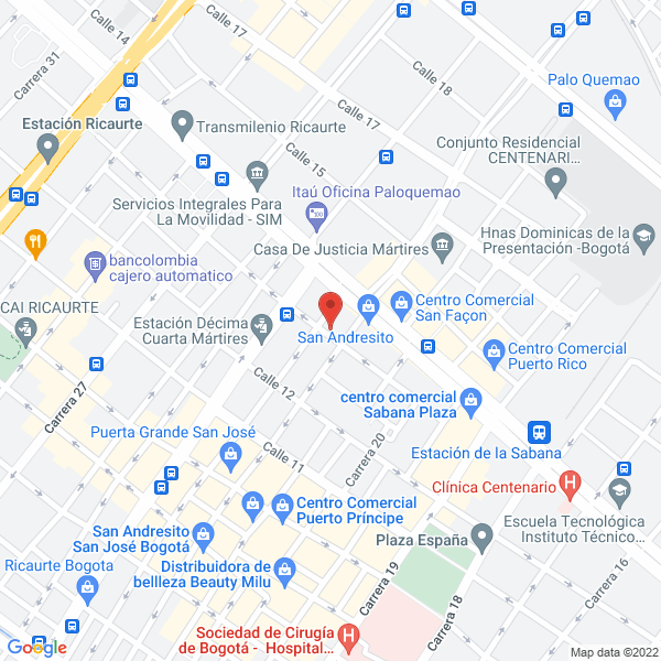 Mapa de Ferreteria Tecnivalvulas