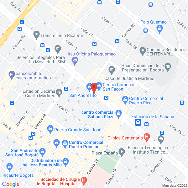 Mapa de Ferretería Ultrafer Ltda.