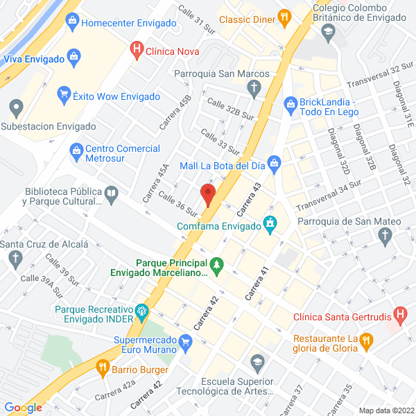 Mapa de Ferretería Y Aluminios