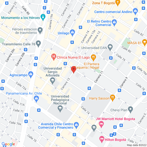 Mapa de Escuela Internacional De Diseño Y Comercio Lasalle College