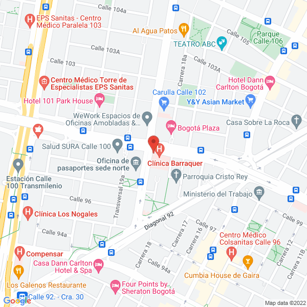 Mapa de Escuela Superior De Oftalmología