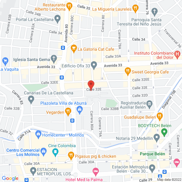 Mapa de Escuela De Danza Che...Tango