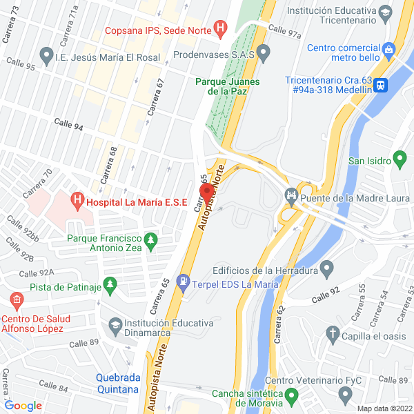 Mapa de Estación Texaco No 1