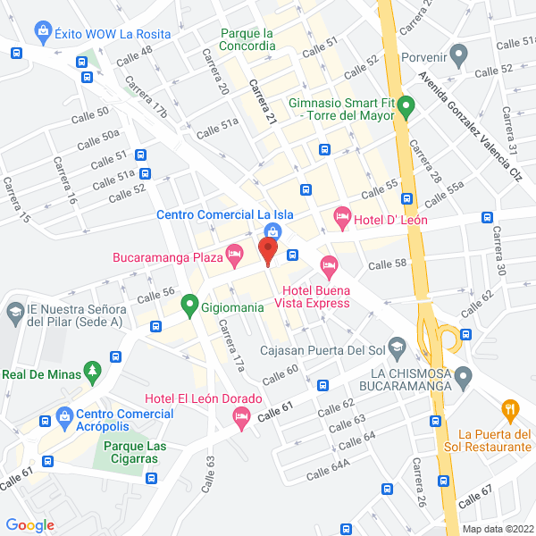 Map of Estadero Motel Los Ganzos