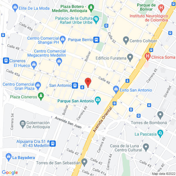 Mapa de Estanco Oficial Itagui