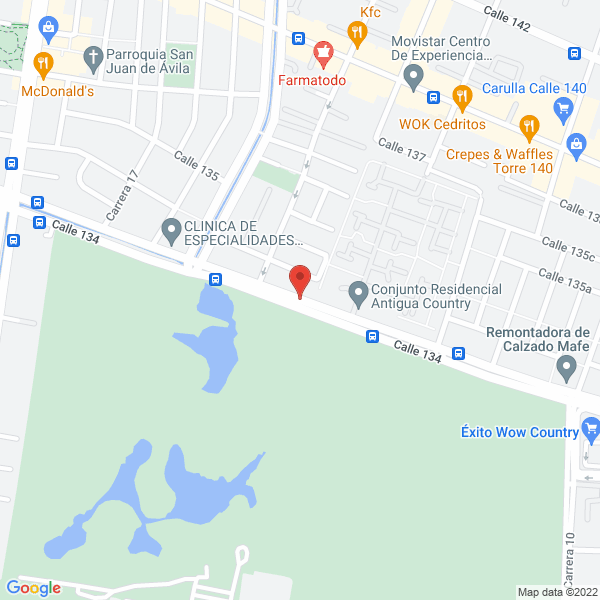 Mapa de Estética Clopatofsky Urban Spa