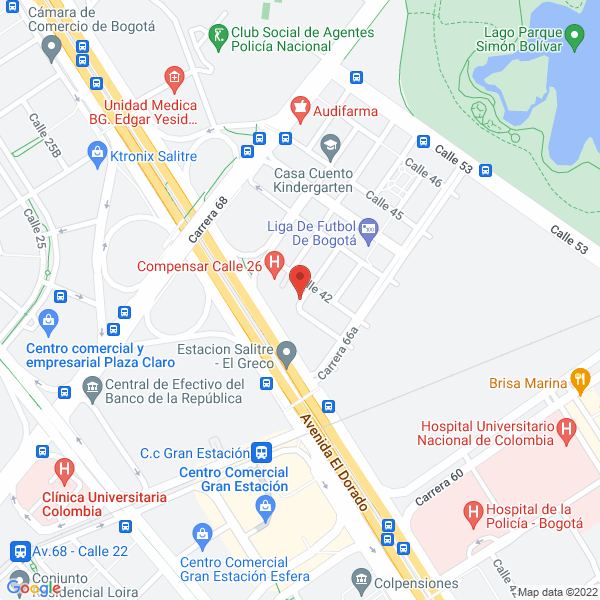 Mapa de Equibombas Ltda