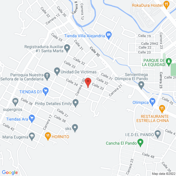 Map of Equimat Santa Marta Construcción