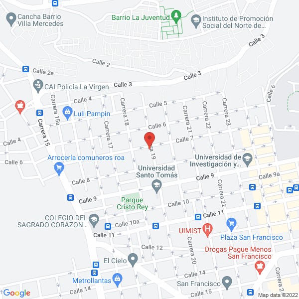 Map of Equioriente Ltda.