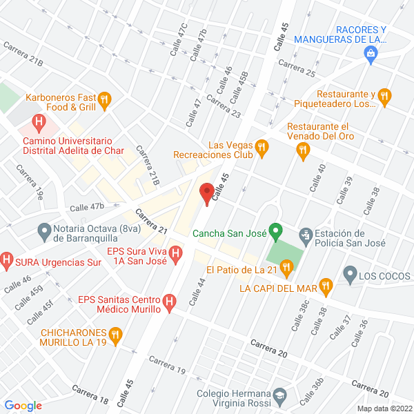 Map of Escolvig Ltda. Escuela Colombiana De Vigilancia Y Escoltas
