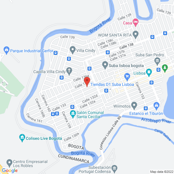Mapa de Fabrica De Arepas Don Felipe