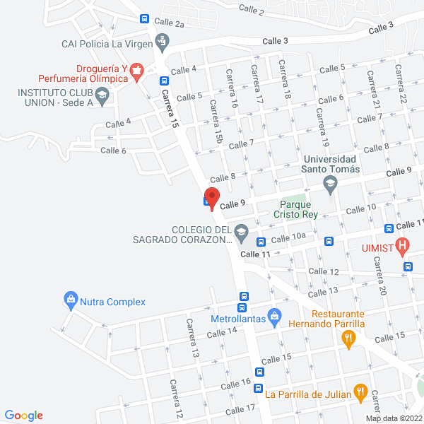 Map of Fábrica De Billares Continental