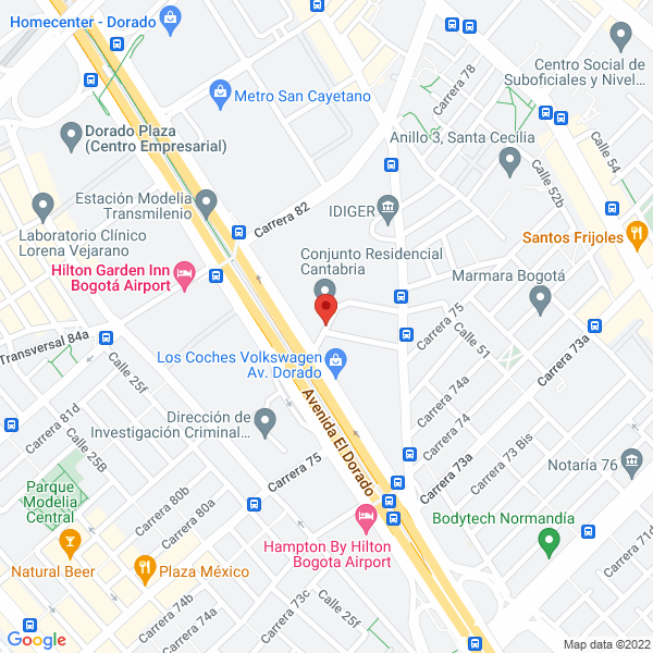 Mapa de Fodiservices S.A.S.
