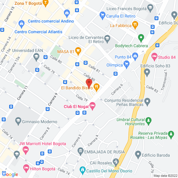 Mapa de Fontana Flores